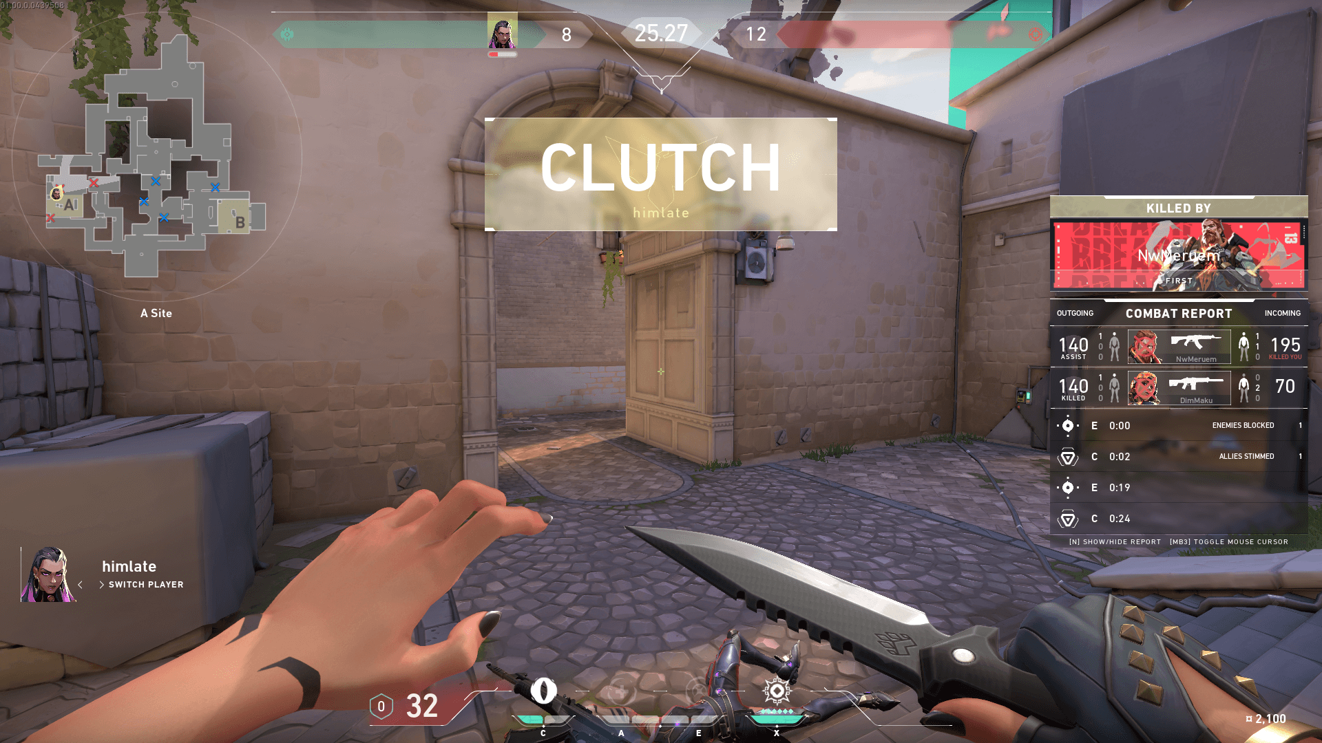 A gaming community watching an intense clutch moment on a big screen